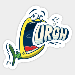 Choking Fish - Urgh Sticker